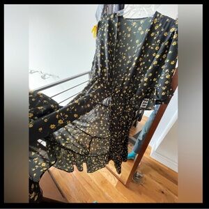 90s Floral Prairie Dress